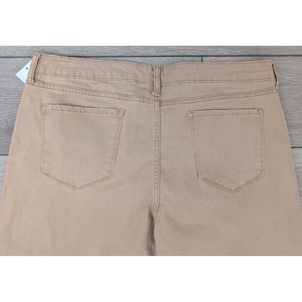 Isaac Mizrahi Live Tan Jeans Size 16P Wide Leg NWT - Picture 6 of 6